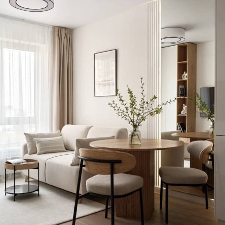 Refined interior corner with natural light